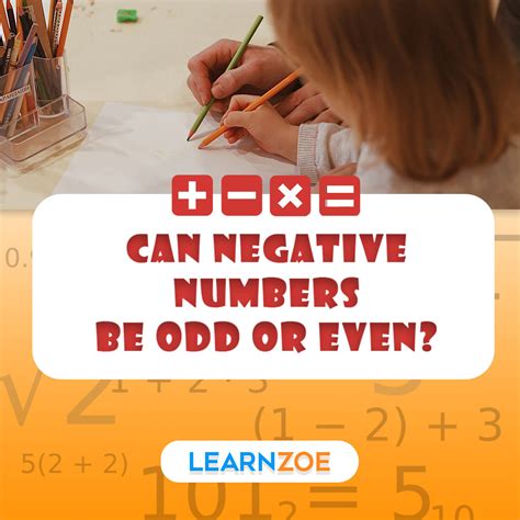 can negative numbers be even or odd